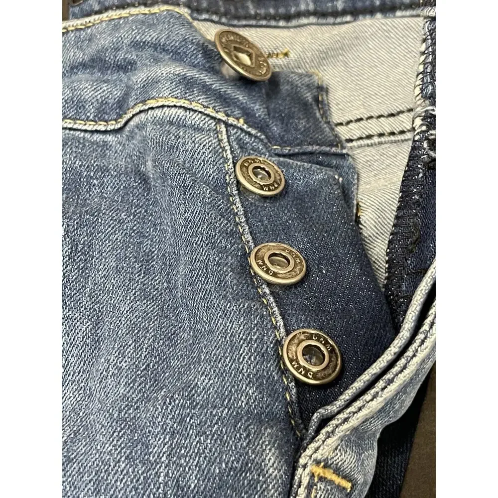 2Y Premium Jeans Mens 29x30 Atari Embroidery Joystick Ripped Destroyed N289